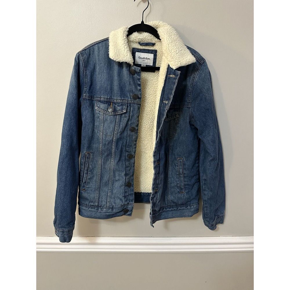 Jean Jacket with Sherpa Lining Size Small Goodfellow‎